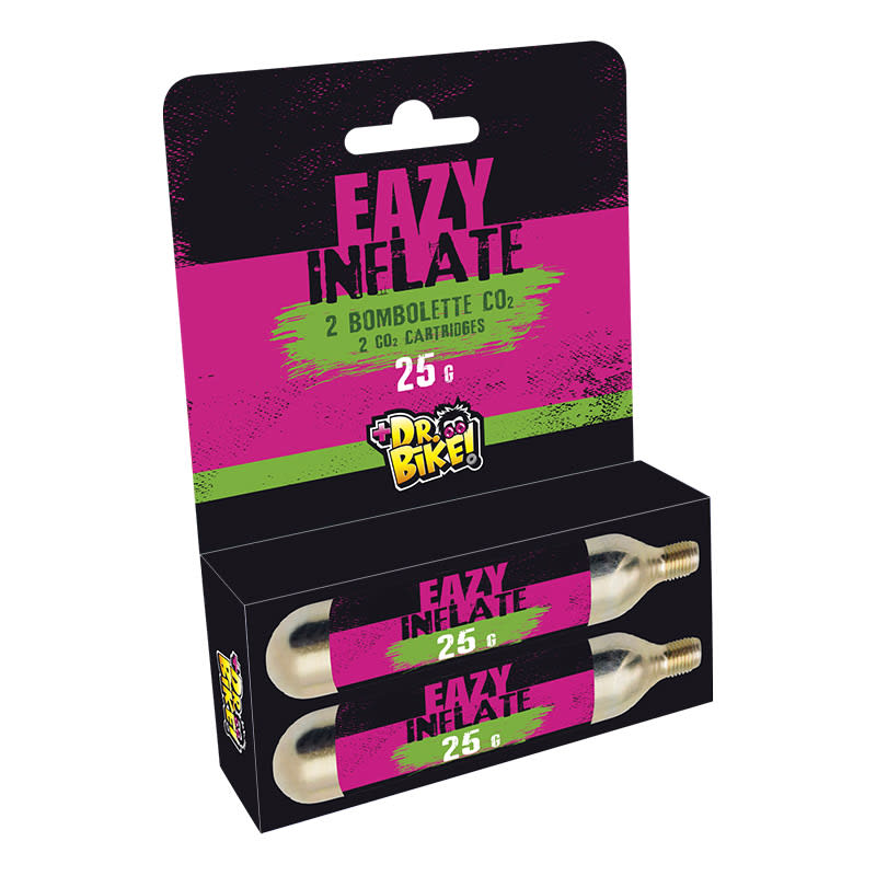 DR.BIKE CO2 Cartridge EAZY INFLATE 25gr (Blister 2 Pieces)