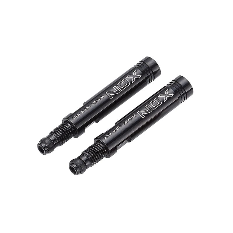 Ventilverlängerung Länge: 30mm aus CNC-Aluminium 6061 Schwarz (2 Stück)