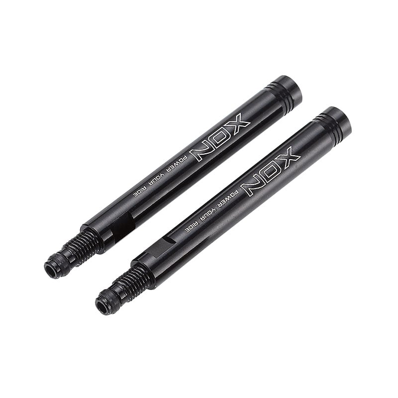 Ventilverlängerung Länge: 50mm aus CNC-Aluminium 6061 Schwarz (2 Stück)