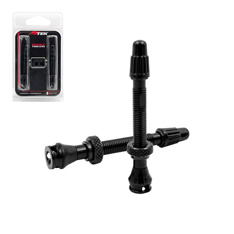 PRESTA Tubeless Valve Length: 50mm Aluminum - 3 Holes 2 Pieces