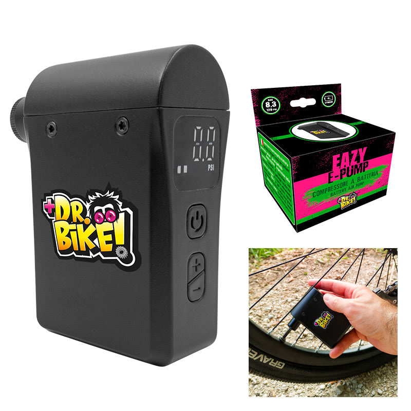 mini DR.BIKE Portable Air Compressor with Rechargeable Battery