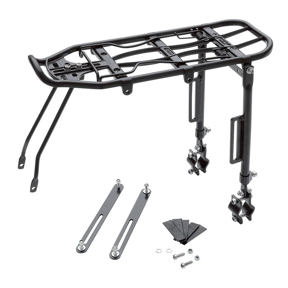 Adjustable Rear Rack 26/28" Black Aluminum
