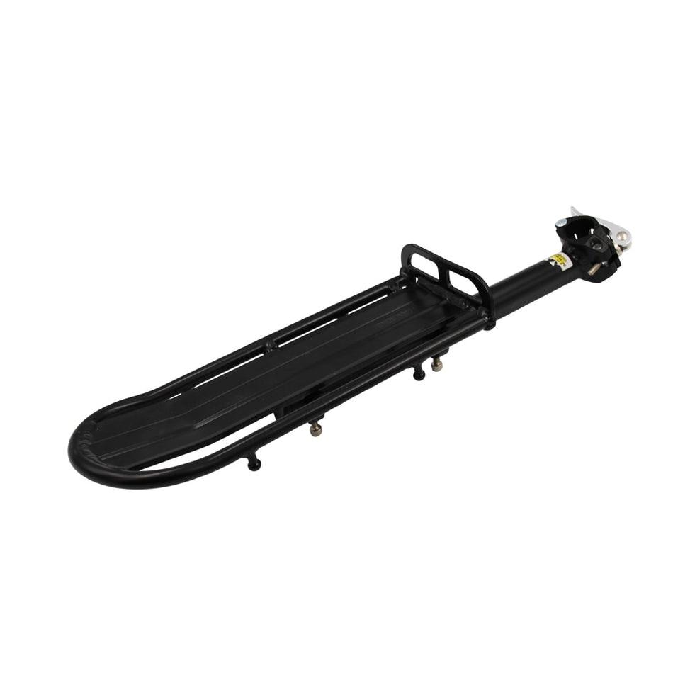 Adjustable Length Seatpost Rack Black Aluminum