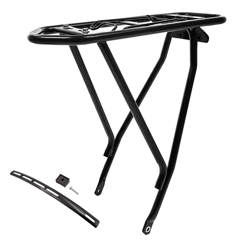 Rear Rack E-BIKE 28" Black Aluminum