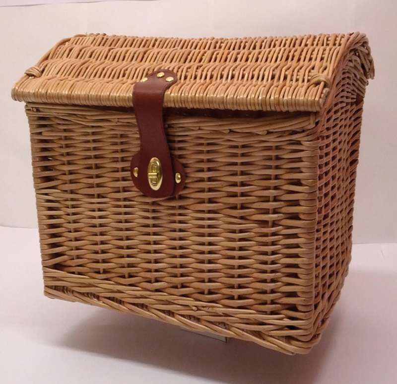 LARGE Rear Basket 42x30x22/28cm like Box in Brown Wicker