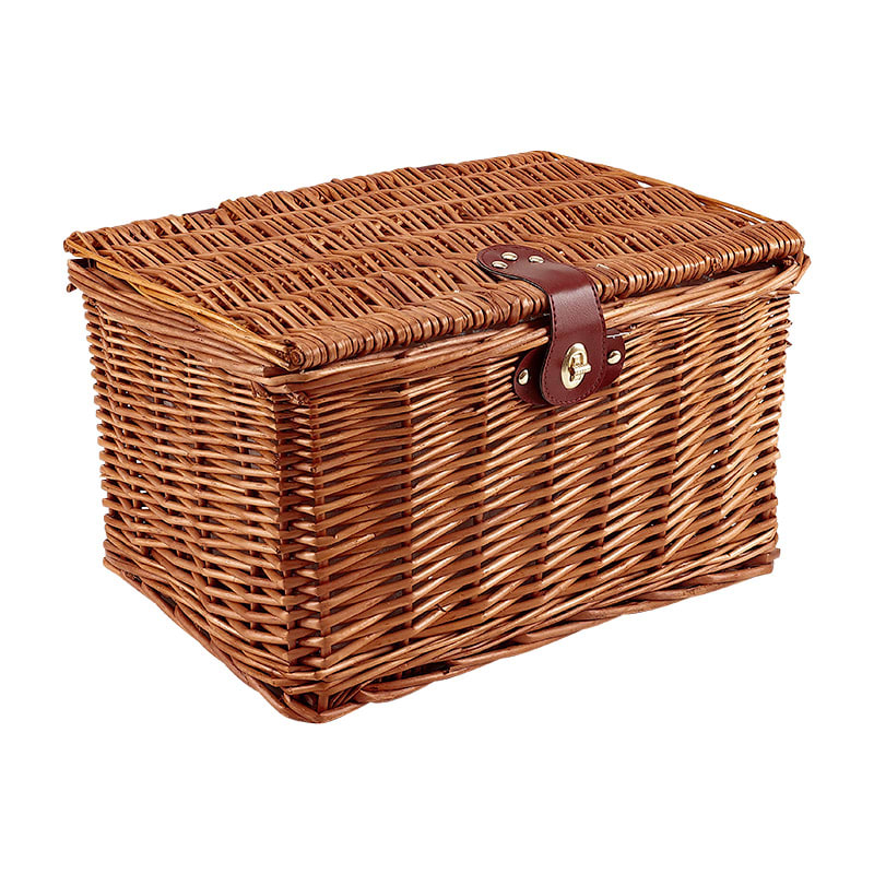 Front/Rear Basket 42x31x25cm Square in Brown Wicker