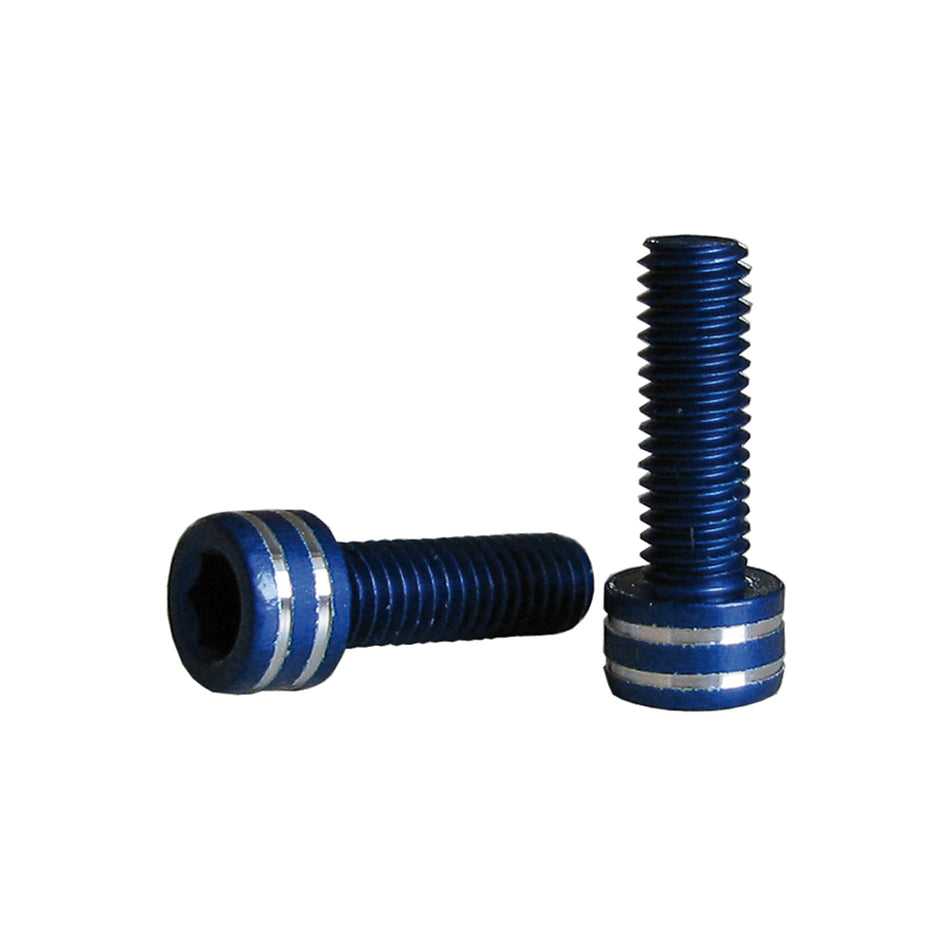 Schrauben für Trinkflaschenhalter M5x15mm (2 Stück) Blau
