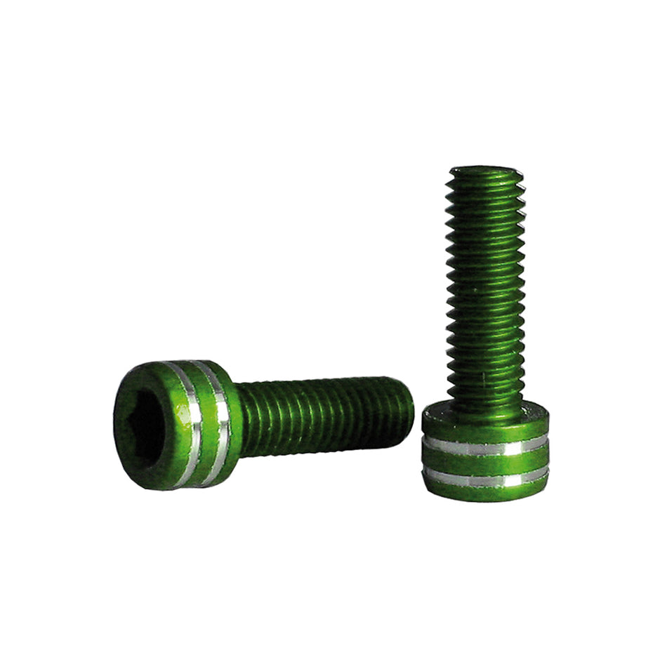 Schrauben für Trinkflaschenhalter M5x15mm (2 Stück) Grün