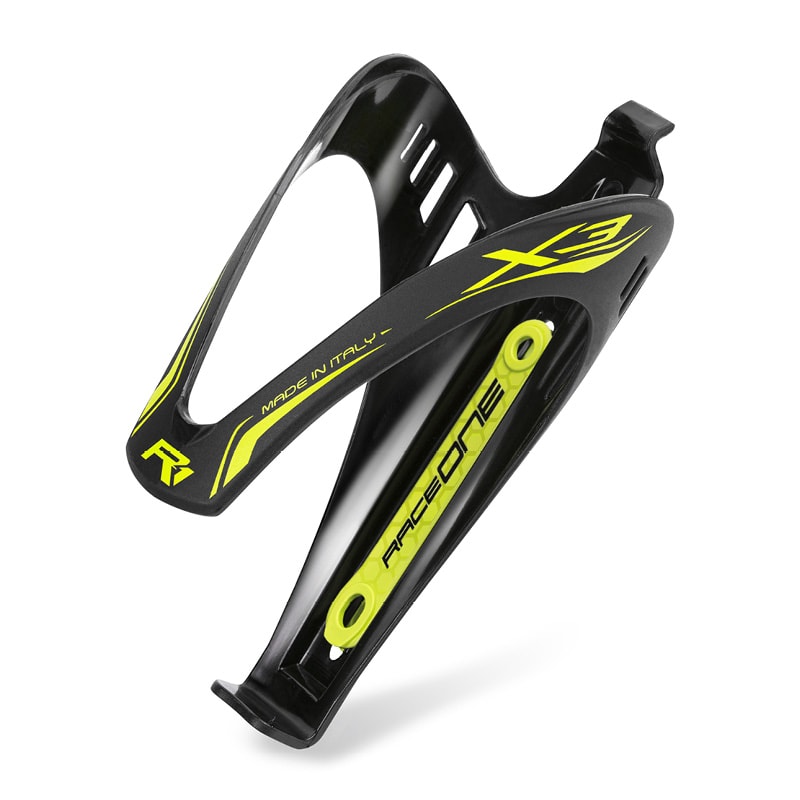 X3 Polycarbonate Bottle Holder Black/Yellow Matte Finish