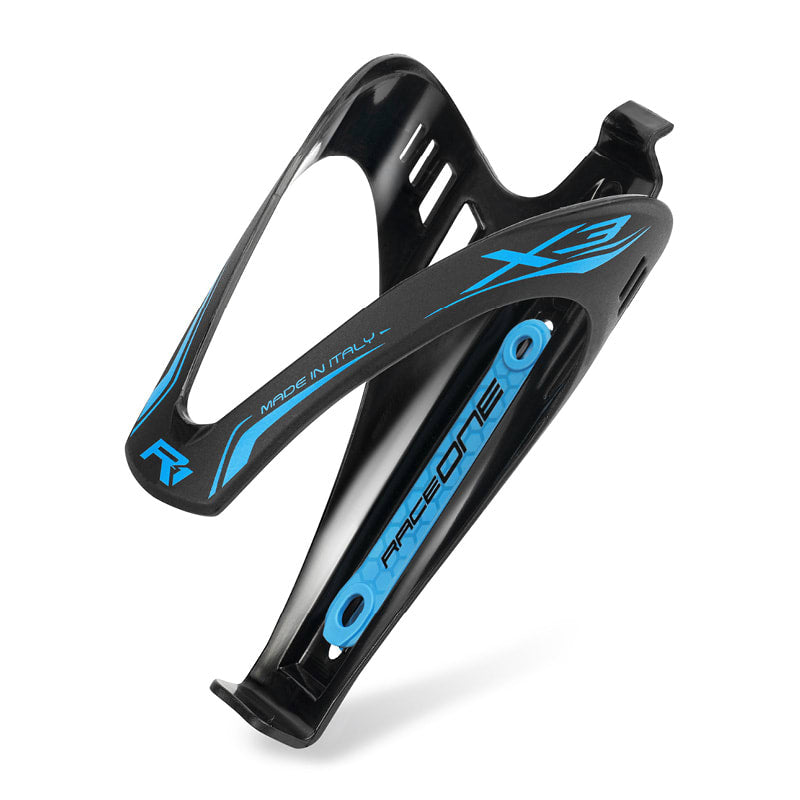 X3 Polycarbonate Bottle Holder Black/Blue Matte Finish