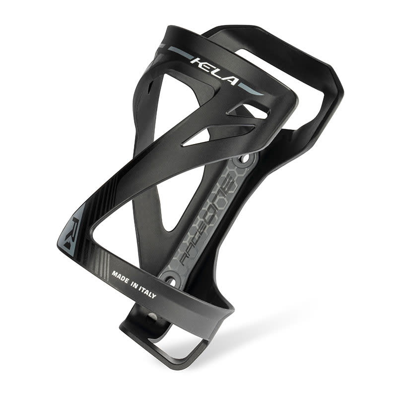 KELA Polycarbonate Bottle Holder Black/Silver - Side Entry