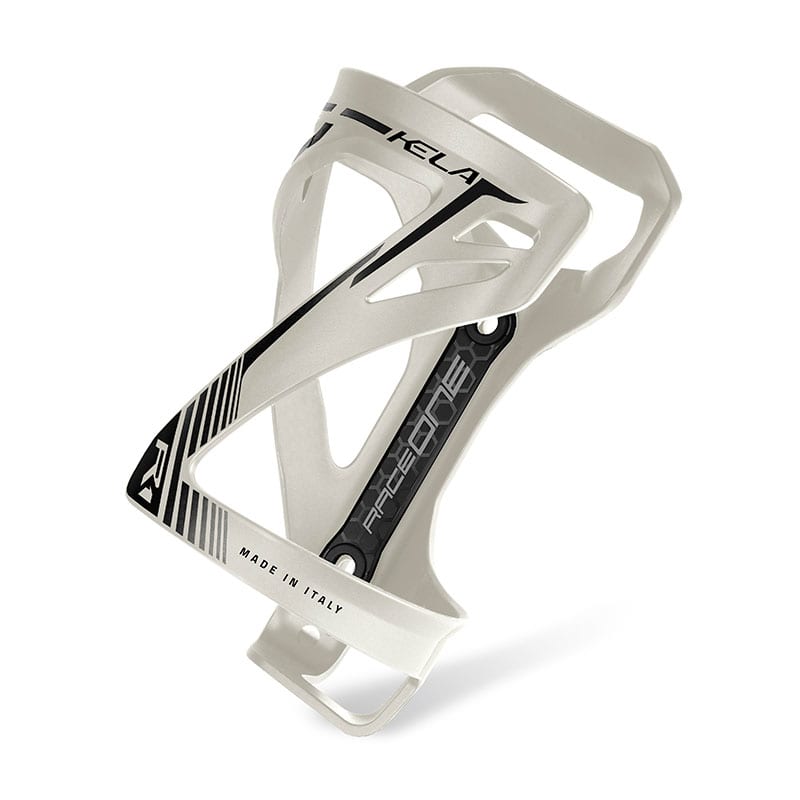 KELA Bottle Cage in Sand/Black Polycarbonate - Side Entry