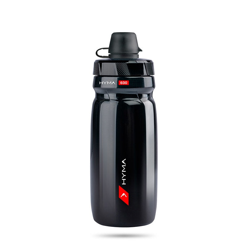 HYMA Bottle 600ml Black with Cap Protection Cover