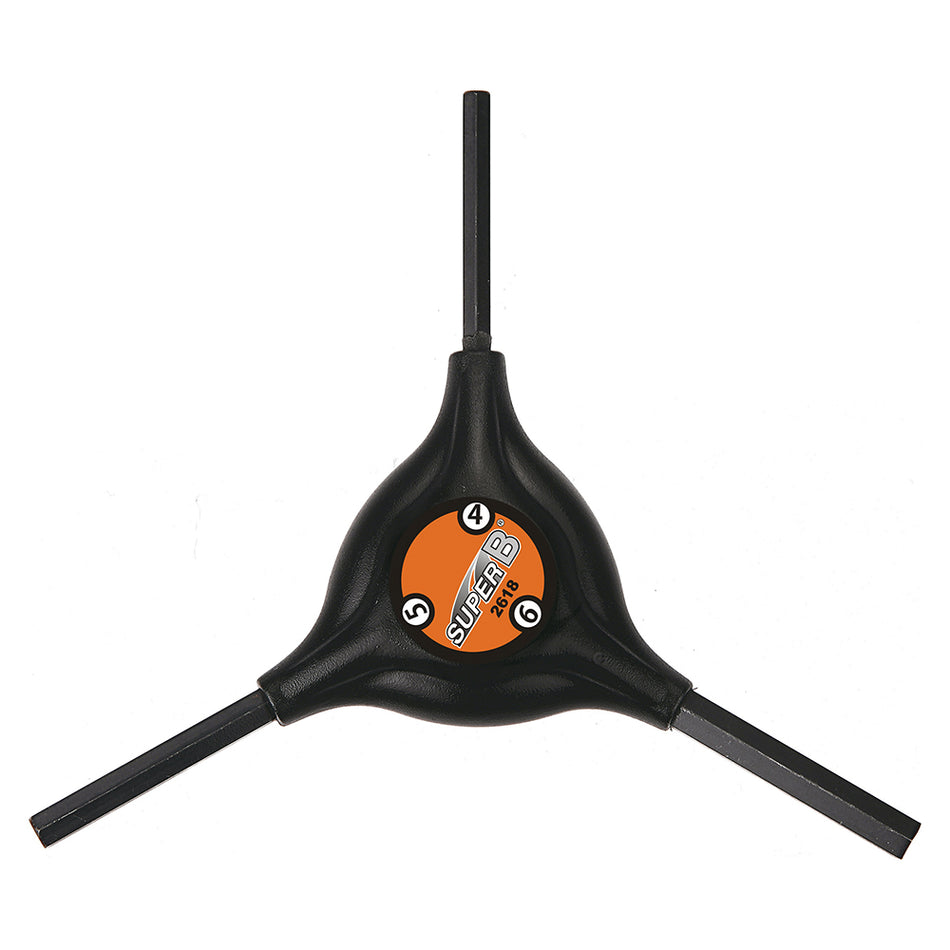 3-in-1 Hex Wrench 2/2.5/3mm Black