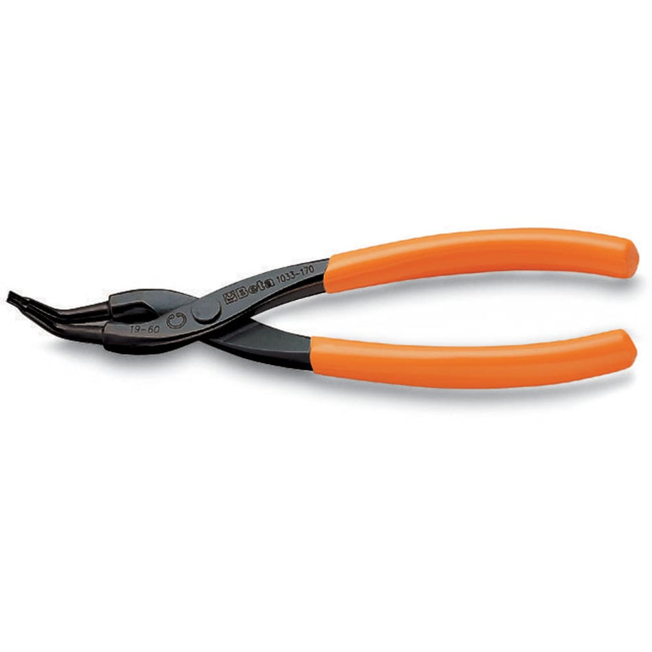 12/25mm Internal SEEGER Pliers with 45° Bent Tips (140x1.3mm)