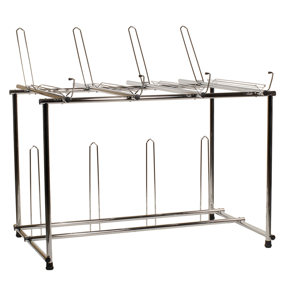 Multiple Bike Display 180x168x120cm 8 Bikes on 2 Levels Silver
