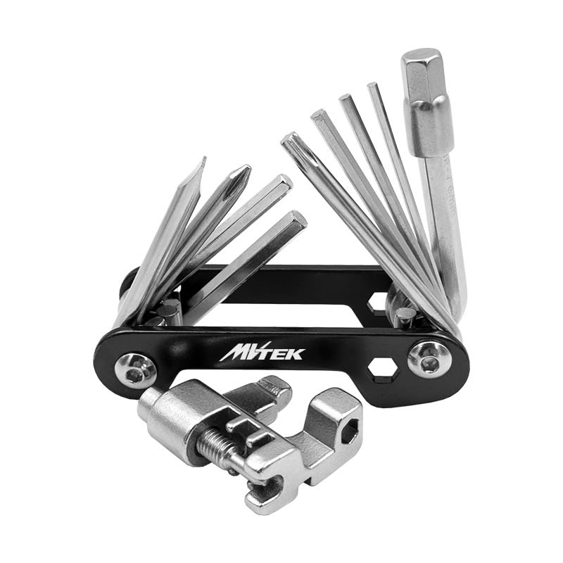 11-in-1 Aluminum Multitool Screwdrivers + Hex + T25 + Chain Breaker