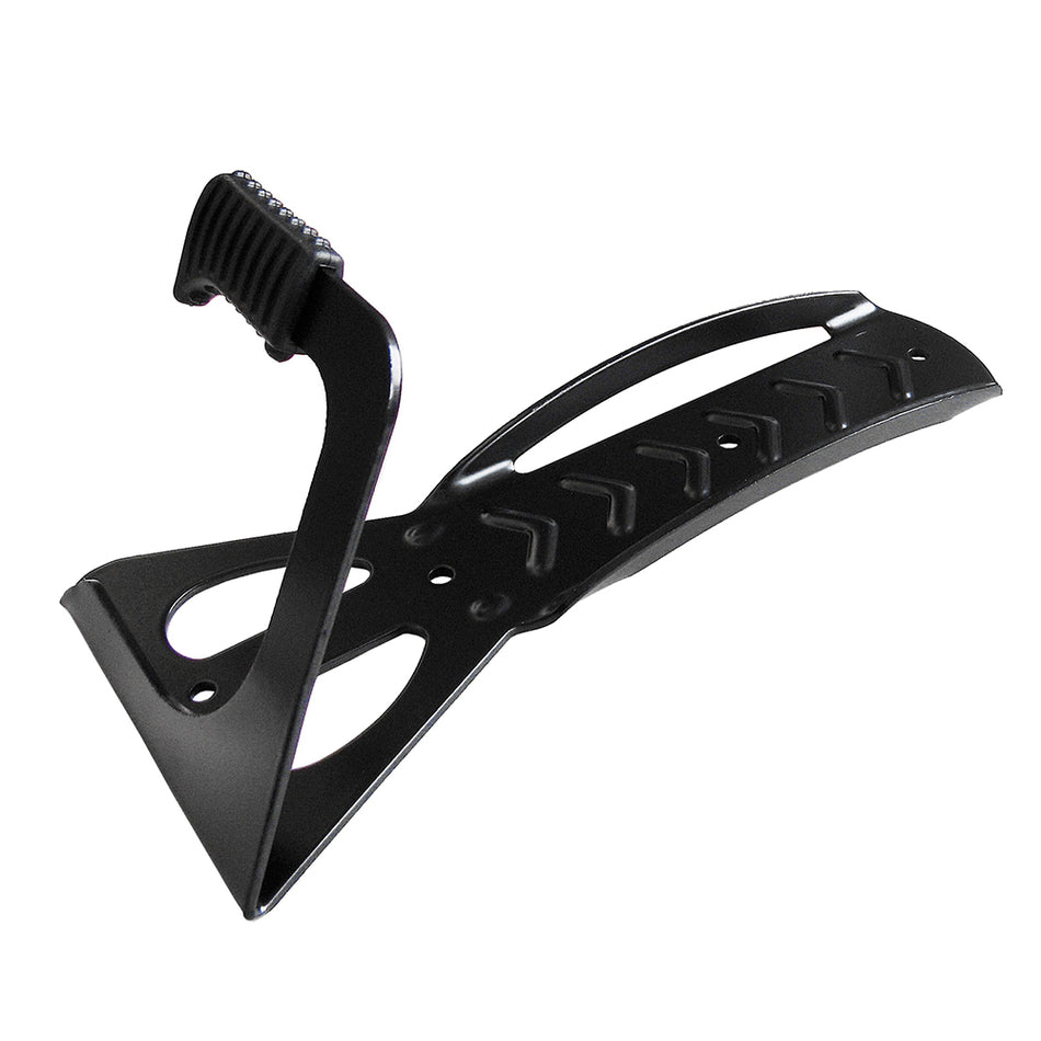 Single Wall-Mounted Foldable Bike Hook in Black Metal