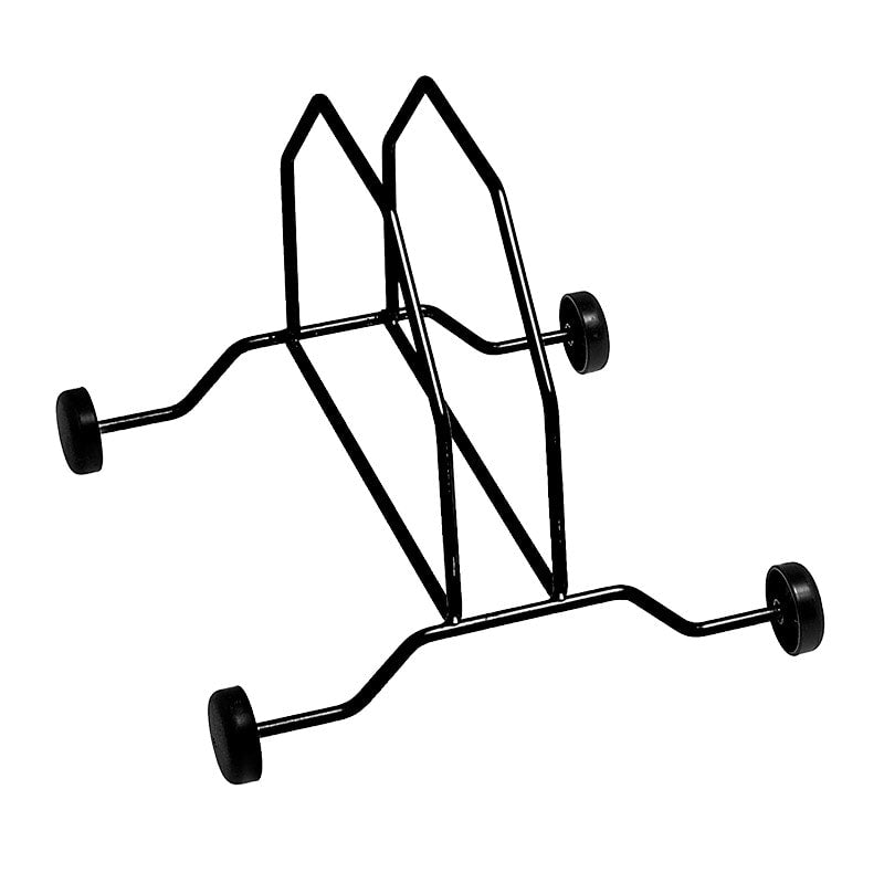 Single Bike Stand with Wheels in Metal