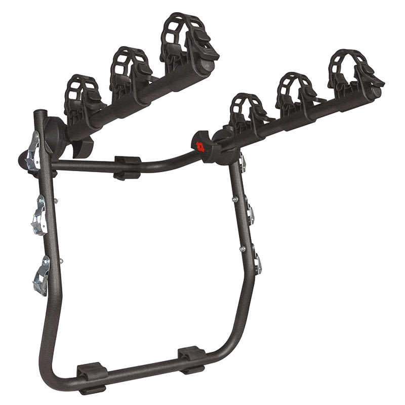 Hinterrad-Fahrradträger MISTRAL für 3 Fahrräder aus Stahl Silber