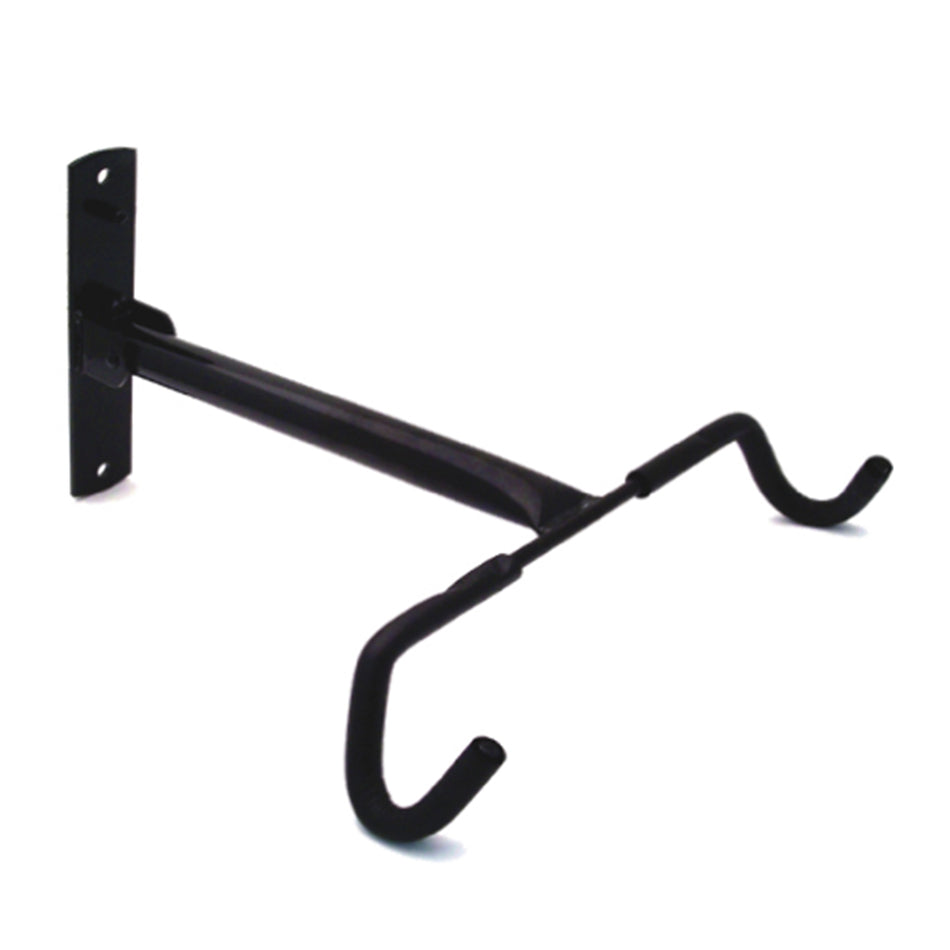 Double Wall-Mounted Foldable Bike Hook in Black Metal