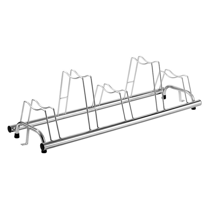 Premium Rack 5 Slots 140x42x41cm in Silver Steel with Bracket