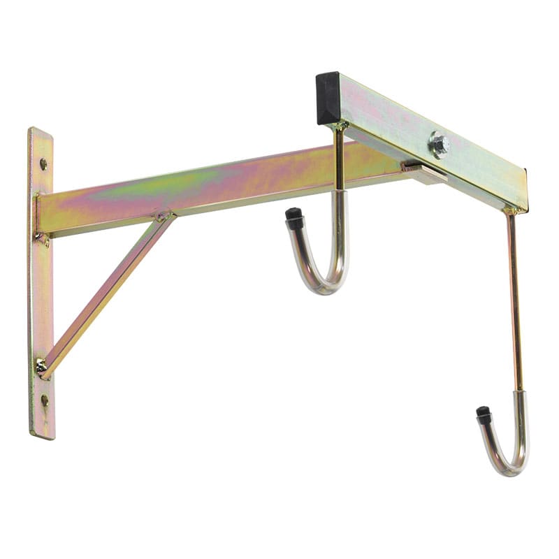 Wall Rack 35x37cm with 2 Hooks in Bronze Metal