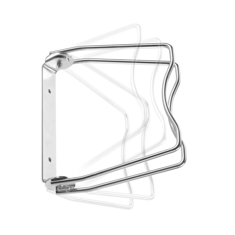 Foldable Wall Bike Rack in Steel with 1 Hook and Screws