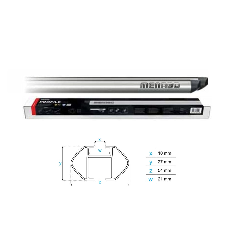 PROFILE 54x21mm Roof Rack Bar - Length Size M