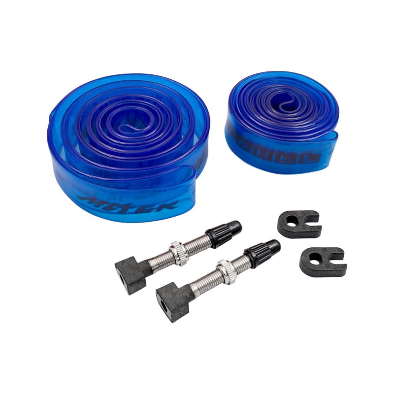 Tubeless Tape+Valve (KIT) RACE 18mm x 1mm (Pair)