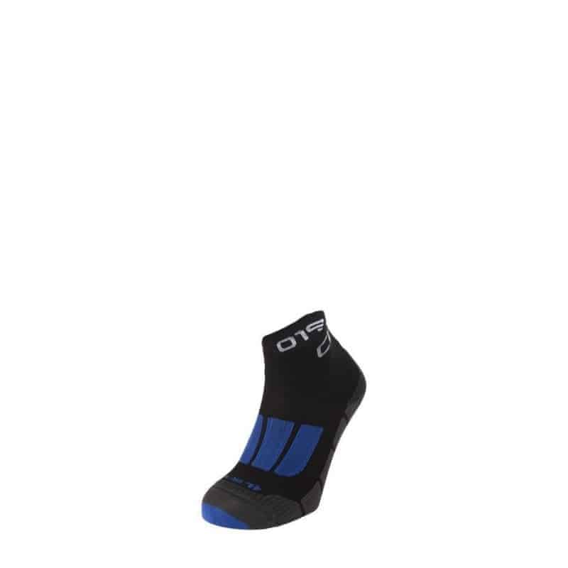 3 paires chaussettes à vélo ci.zero chaussettes de course, noir-blue-bil