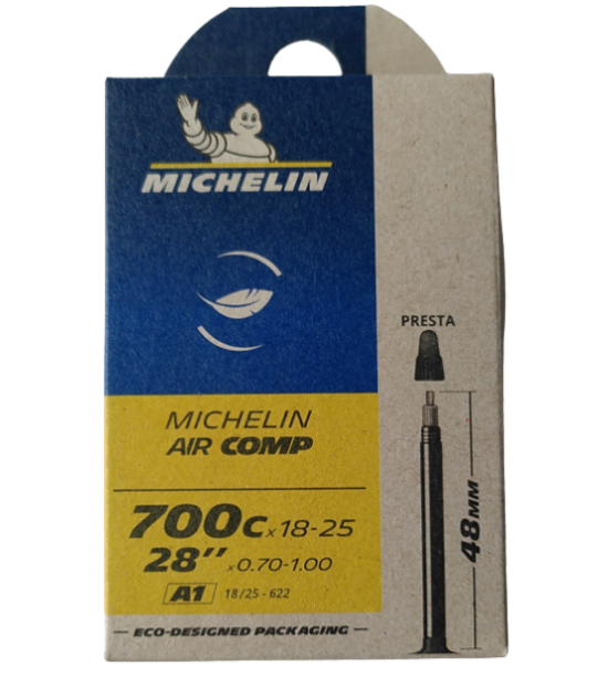 Michelin Air Comp 700x18-25 Presta 48mm ventil