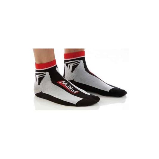 2 pares de calcetines en bicicleta FRW en termolita, blanco-rojo negro