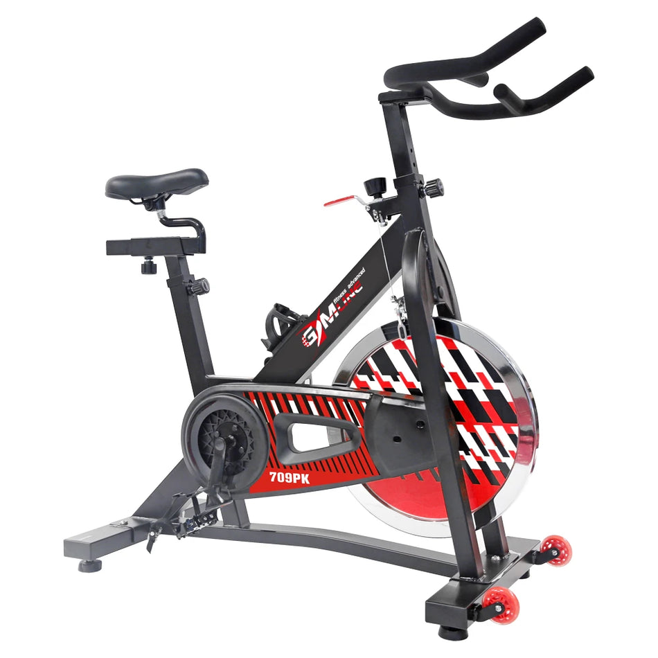 GYMline - Ciclocamera SPN-BIKE 709PK 123x50x122cm con Computer Multifunzione