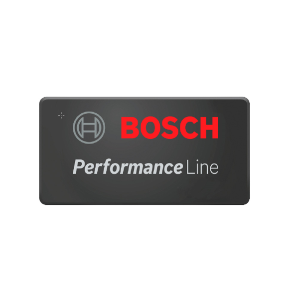 Bosch - Abdeckung mit Performance Logo, rechteckig, schwarz. Für Antriebseinheit mit herstellerspezifischen Abdeckungen