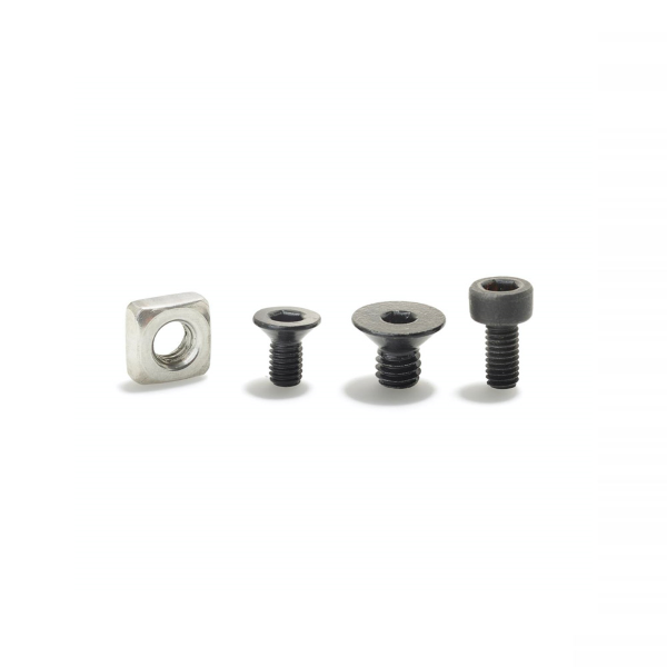 Bosch - Kiox mounting screw kit, 1 square nut, 1 wiring box screw, 1 mounting plate screw, 1 anti-theft screw