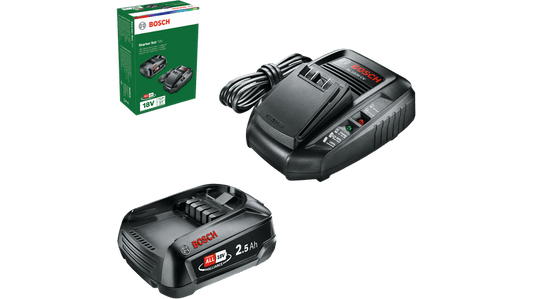 Conjunto de iniciantes Bosch 18 V (Bateria de 2,5 Ah + a 1830 HP)