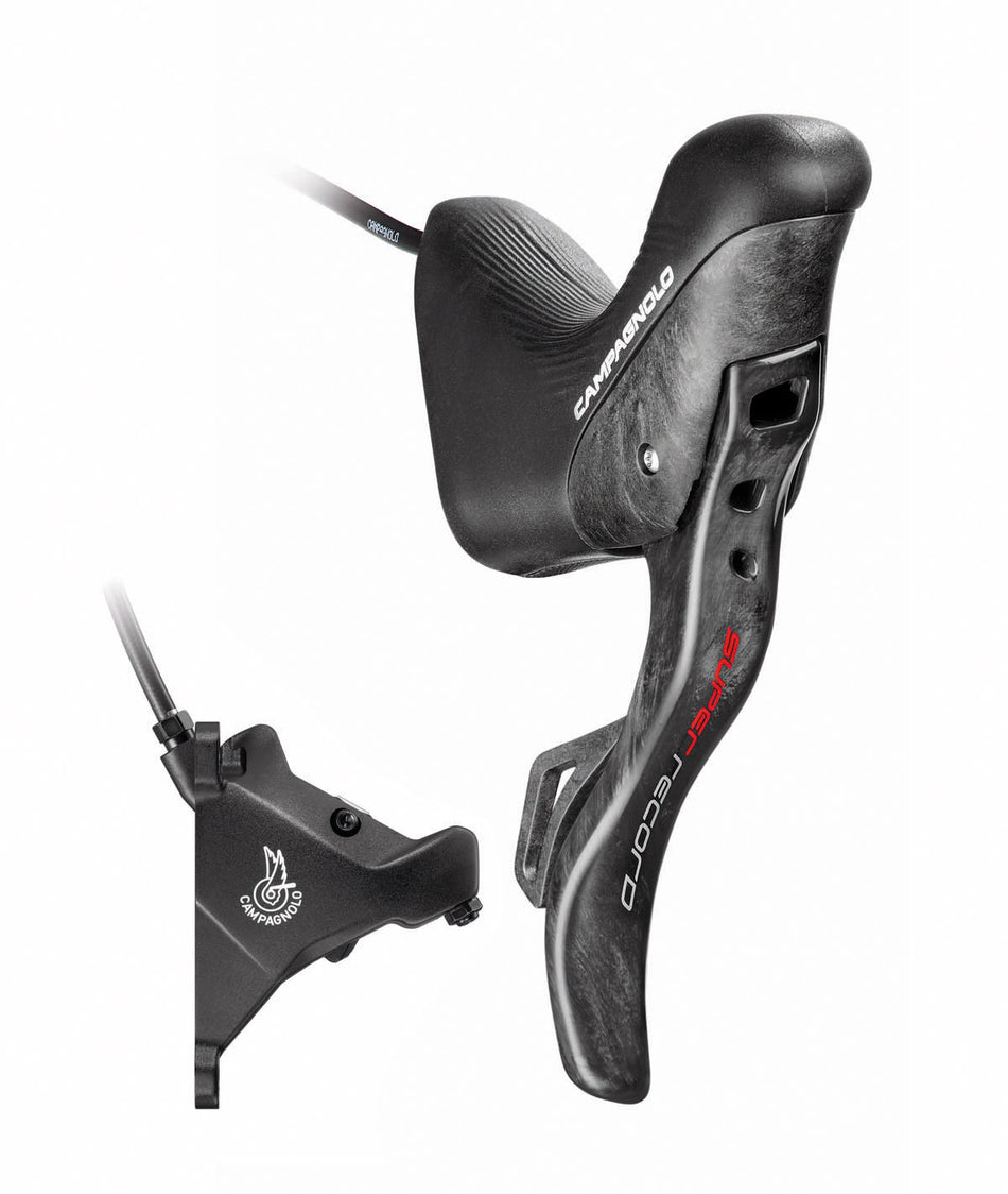 Campagnolo Ergopower DB Left Super Record EPS 12v. + Front Caliper 160 with Screws and Oil