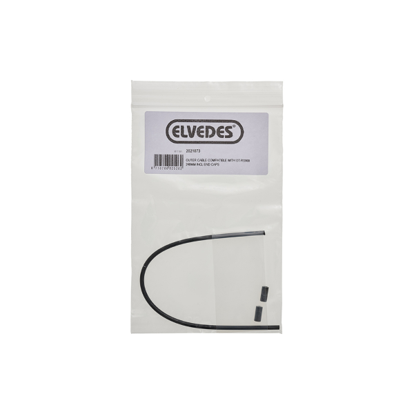 Elvedes - Weiche Hülle Ø 3,5 mm, 240 mm mit 2 Endkappen