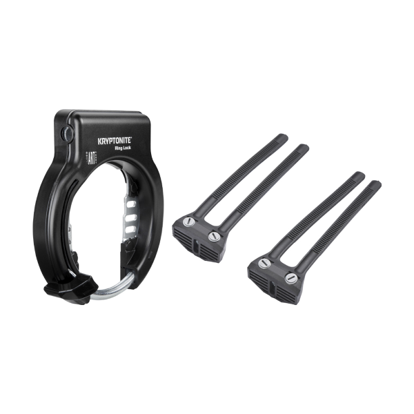 Kryptonite - RING LOCK frame arch lock (flexible mount straps)