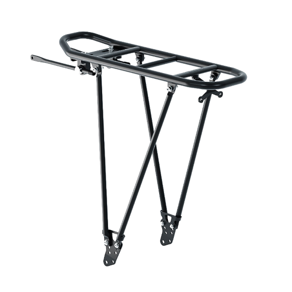 Racktime - Aluminum Rear Rack FOLDIT ADJUSTABLE 2.0 SnapIT2.0 - 24"-26"-28"-29", black