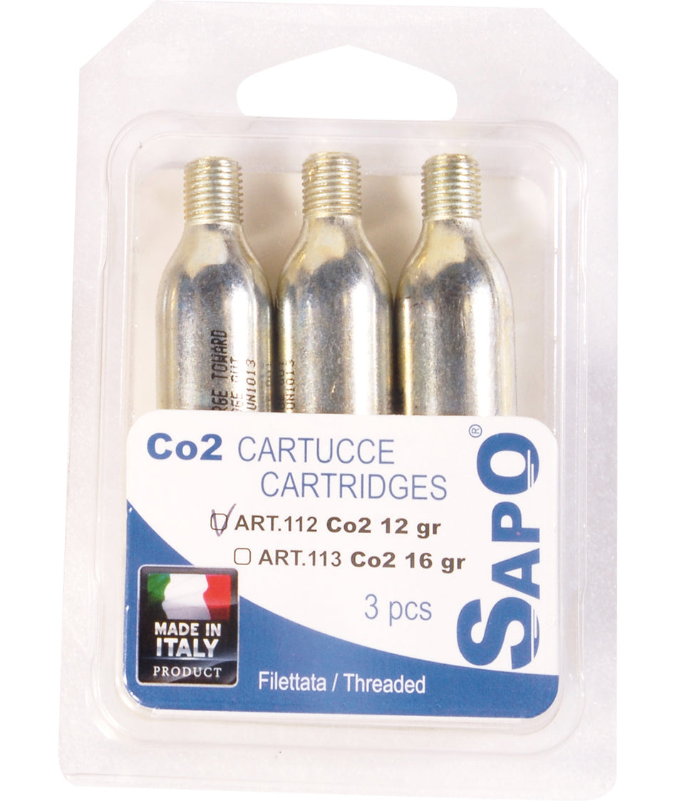 Sapo Blister mit 3 CO2 Kartuschen 16 g
