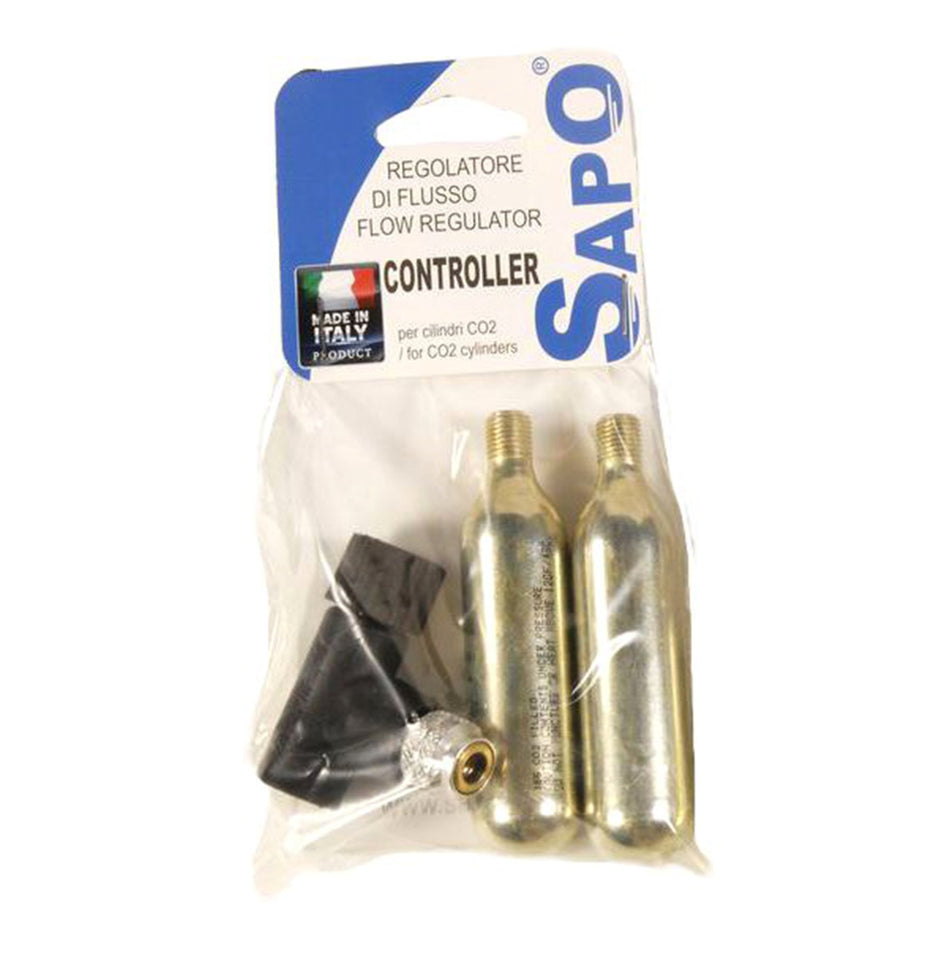 Kit Sapo Ausgeber + 2 Co2 Kartuschen 16 Gramm