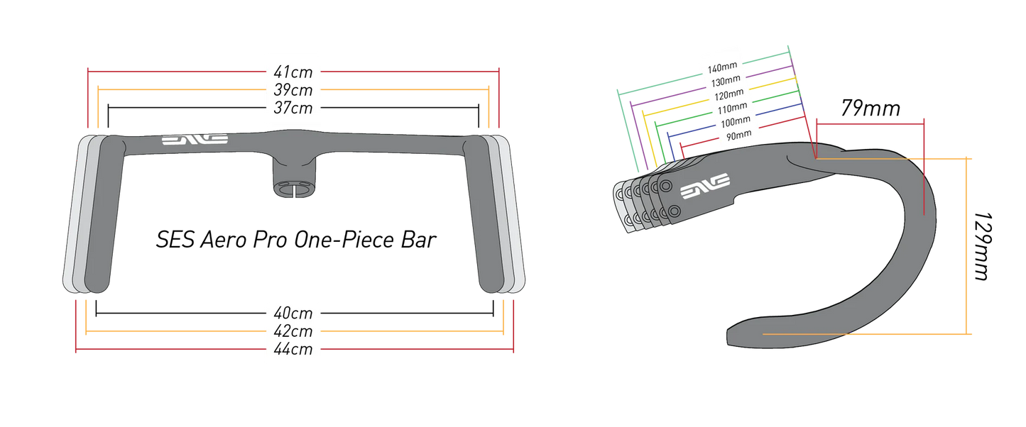 Zintegrowana kierownica ENVE SES Aero Pro One 37/40 cm