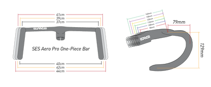Zintegrowana kierownica ENVE SES Aero Pro One 37/40 cm