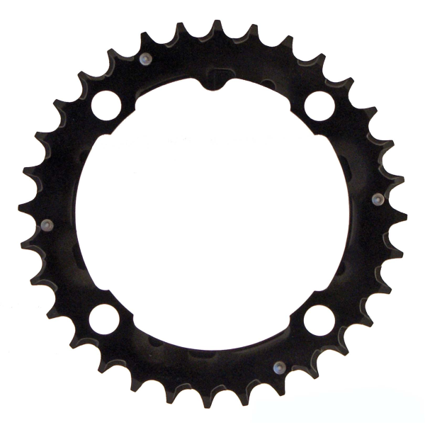 Sunrace - Kettenblatt BCD 64 MM 4-LOCH 2 X 11V - 22 Zähne, kompatibel mit Shimano, schwarz