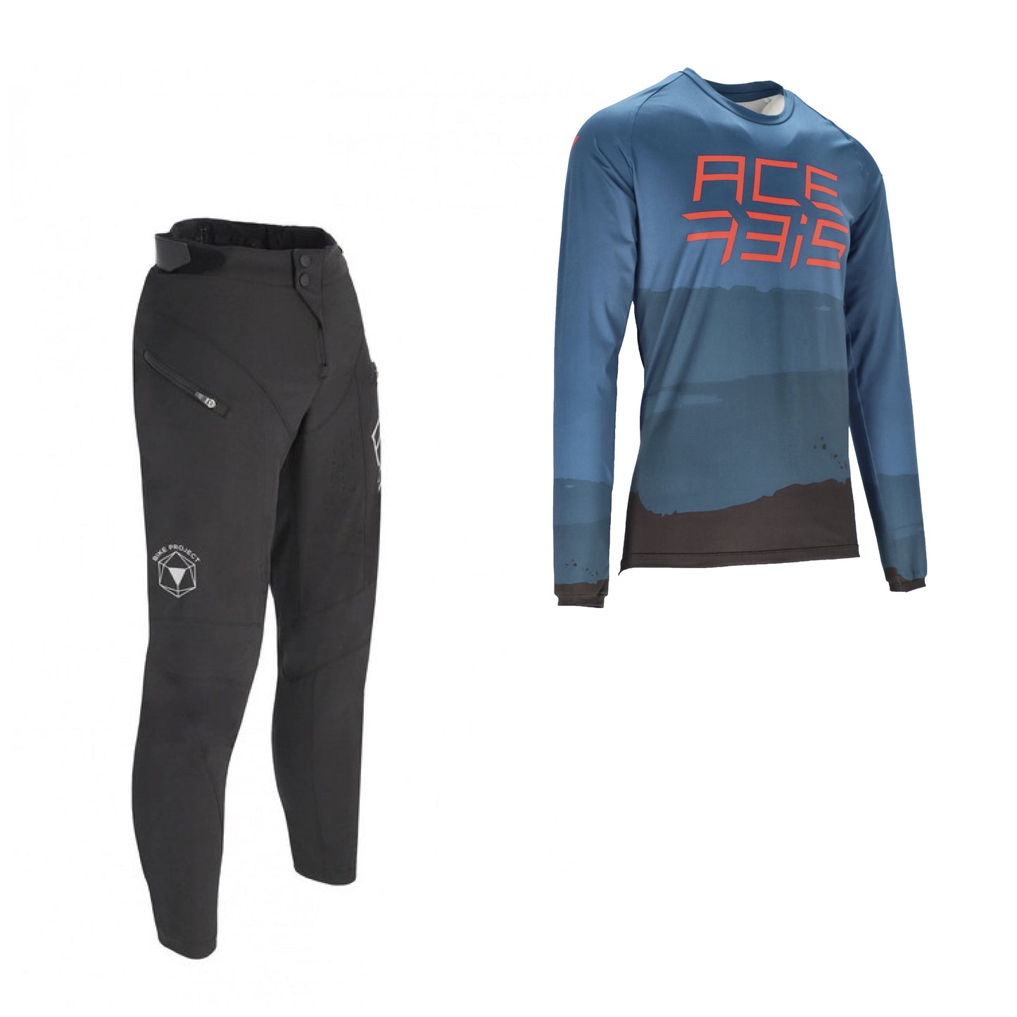 Oferta combinada - Acerbis Legacy MTB + pantalones + Acerbis MTB Camisa de velocidad flexible