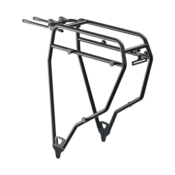 Tubus - Hinterer Gepäckträger aus Stahl PADUA kompatibel mit Ortlieb QL3.1-System - 28", schwarz