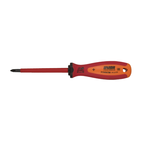 Unior - Phillips (PH) screwdriver with insulated blade VDE TBI 613VDETBI - PH1 x 80 mm