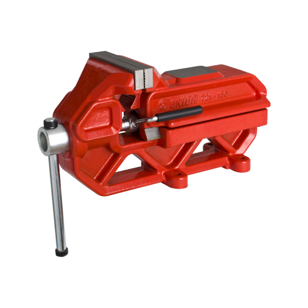 Unior - IRONGATOR bench vise with quick-move system 721Q/6-US - 125 mm, red